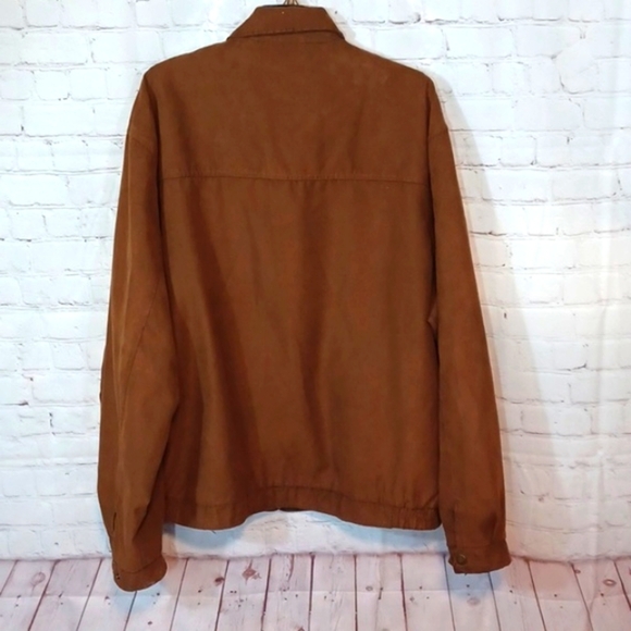 Haggars Men's Brown Suede Looking‎  Jacket XXL - Picture 3 of 13
